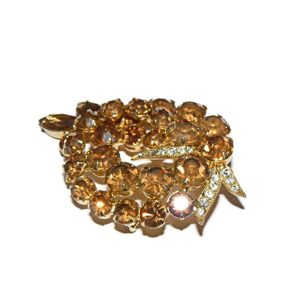 Eisenberg Ice Large Rhinestone Brooch - Picture 5 of 5